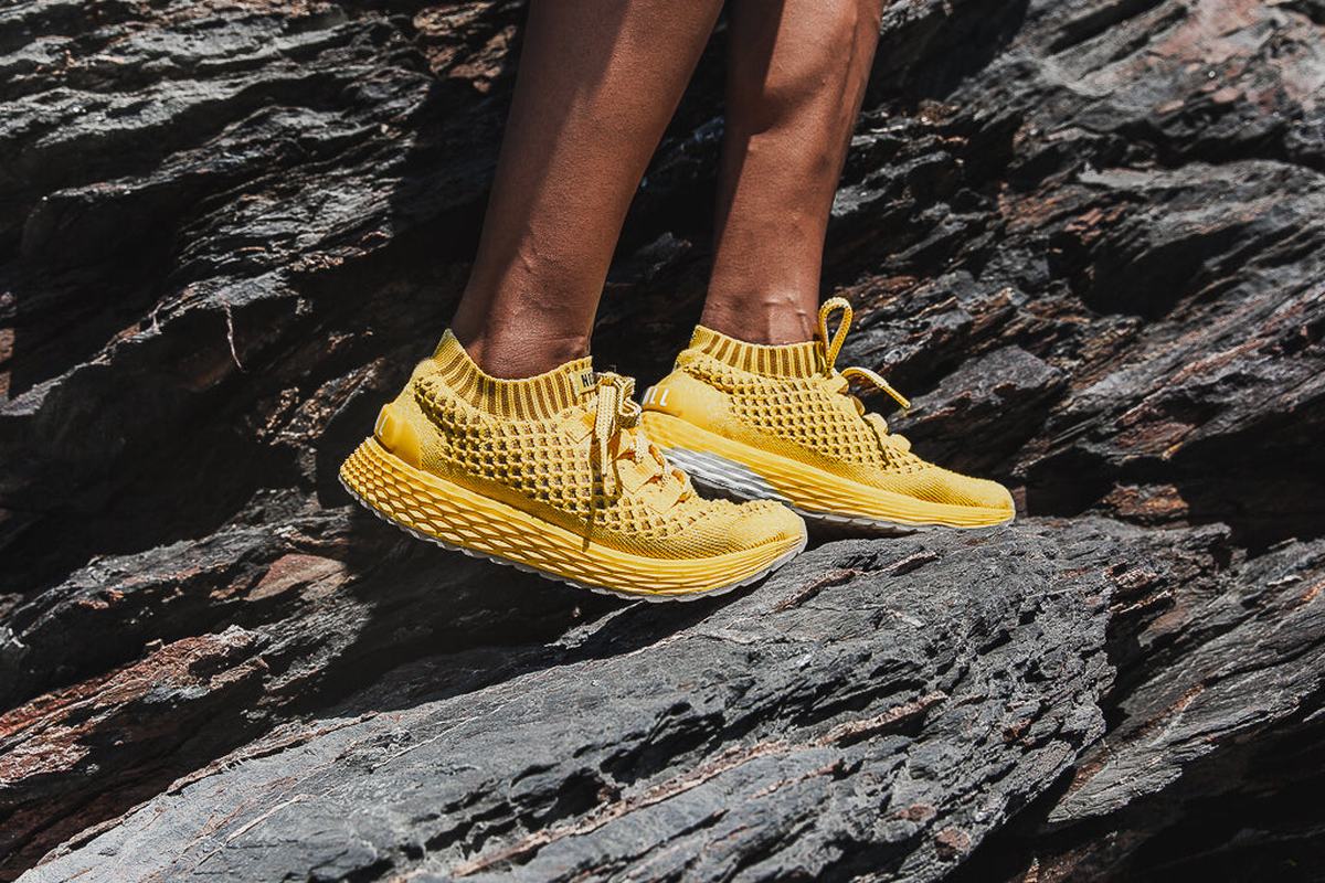 Nobull Knit Runner Women's Running Shoes Lemon | Australia (TQ8243)
